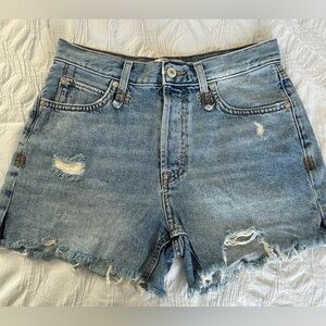 Free People Button Fly Denim Shorts